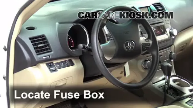 2012 Toyota Highlander 3.5L V6 Fusible (interior) Control